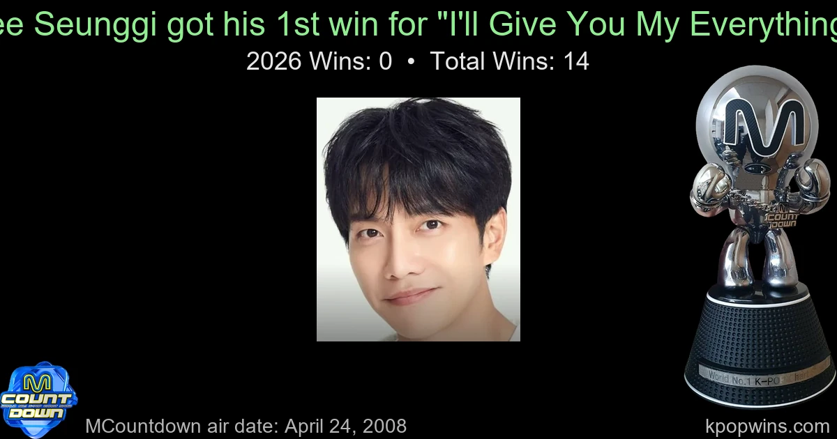 Lee Seunggi - I'll Give You My Everything